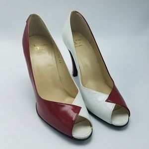 CHRISTIAN DIOR Leather Pump Shoes 7.5 AA